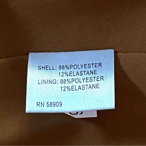 Antonio Melani Kinnon Faux Suede Dress Size 2 NWT Cognac Brown Fit & Flare - Picture 6 of 8